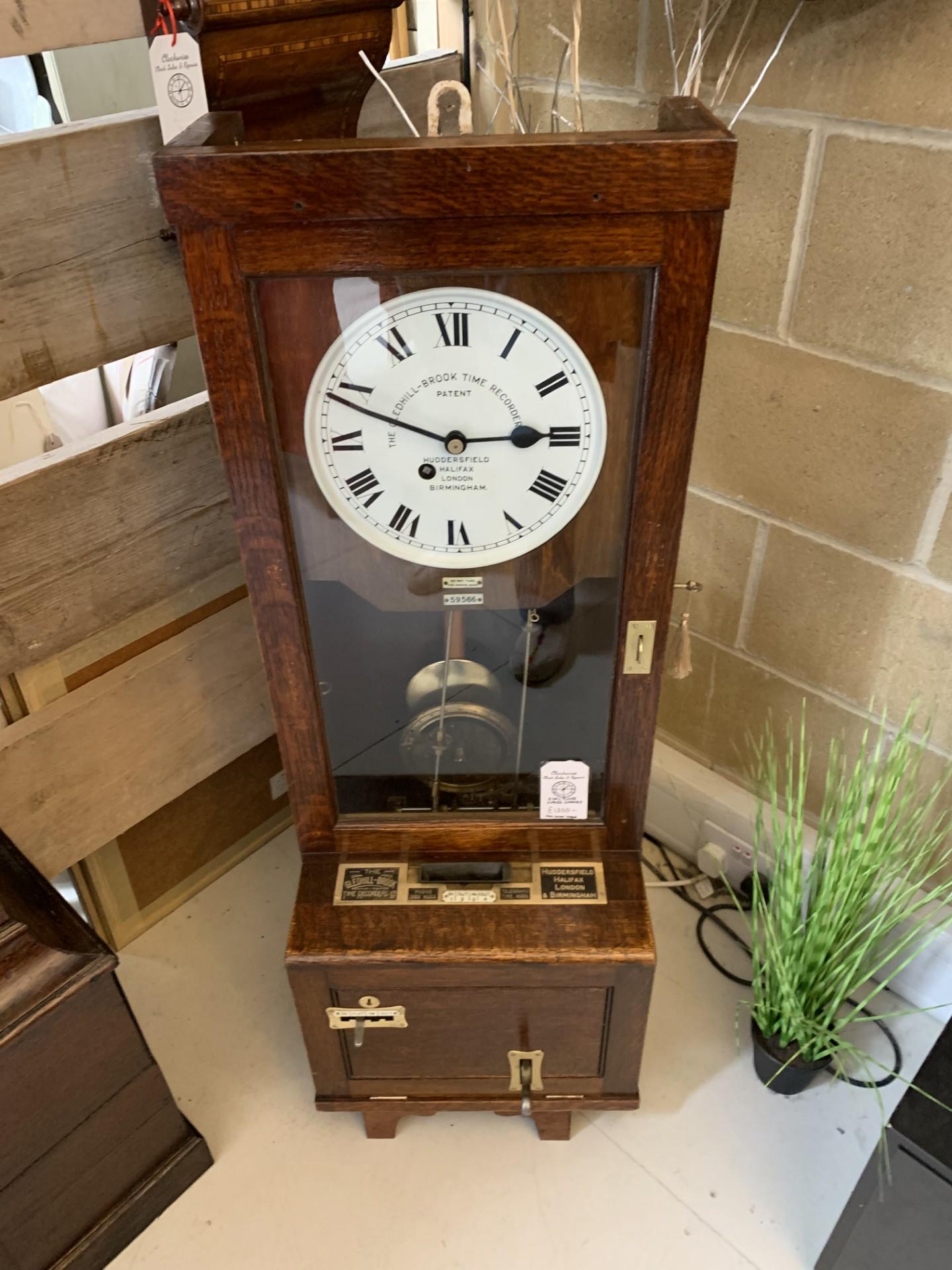 Time Recorder Fusee Wall Clock - Clocking in Gledhill Brook (1 of 27)