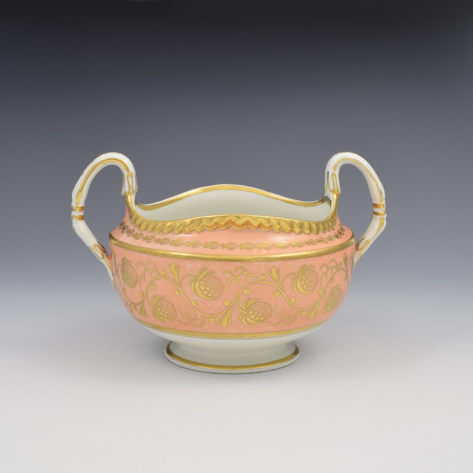 Flight Barr & Barr Worcester Strawberries Sugar Bowl / Sucrier c.1820 (1 of 11)