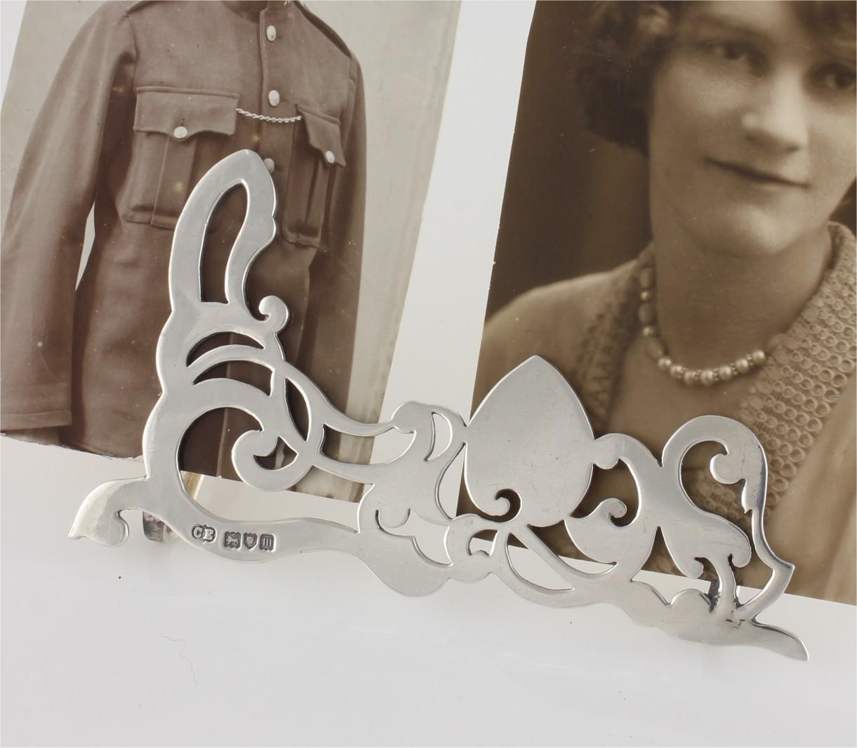 Edwardian Silver Fancy Design Menu Holder / Photograph Clip Frame 1907 (1 of 12) Edwardian Silver Fancy Design Menu Holder / Photograph Clip Frame 1907 (1 of 12)