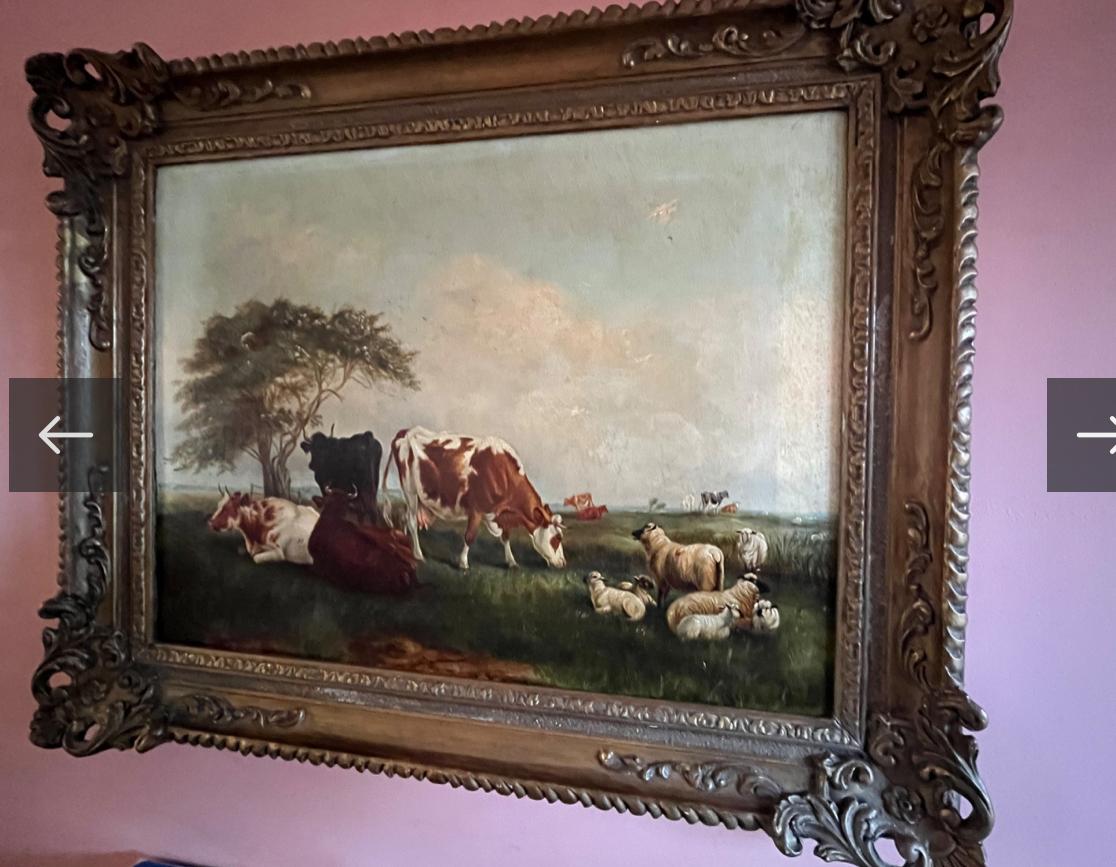 Painting - Oil Painting 19th Century Landscape in the Manner of Thomas Sidney Cooper (1 of 11)