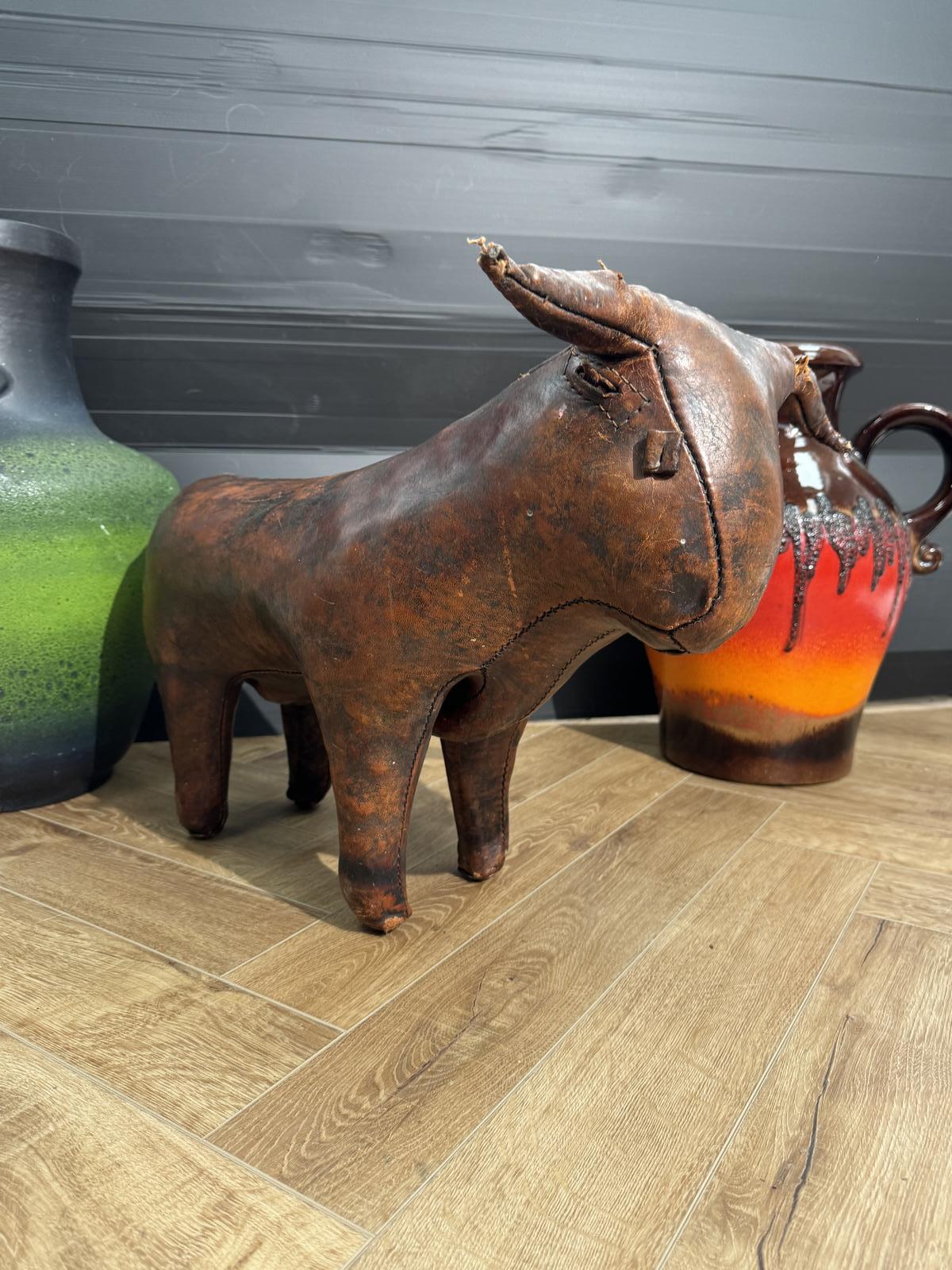 Omersa Leather Foot Stool (1 of 6) Omersa Leather Foot Stool (1 of 6)