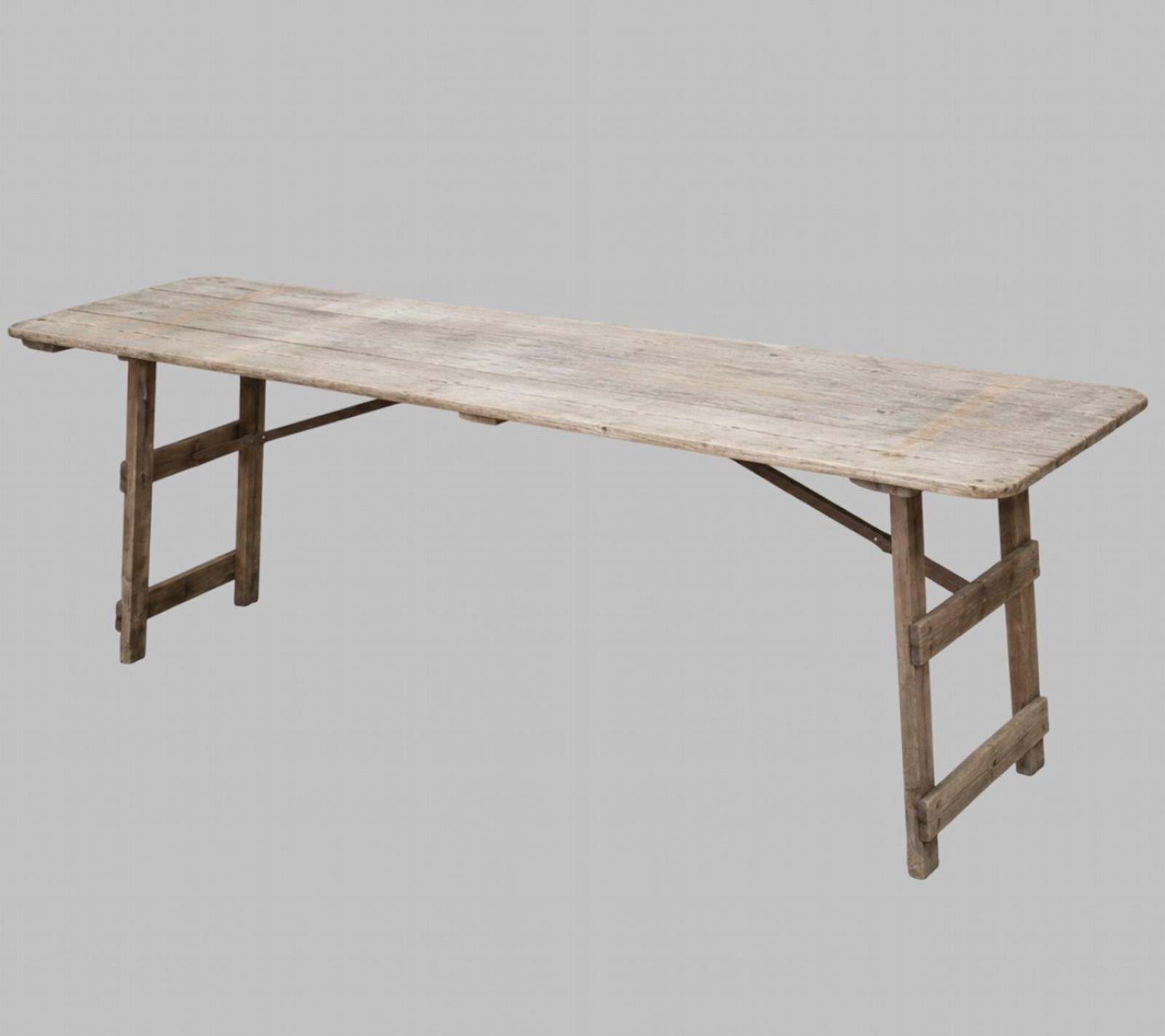A 1940's Pine Trestle Table (1 of 7) A 1940's Pine Trestle Table (1 of 7)