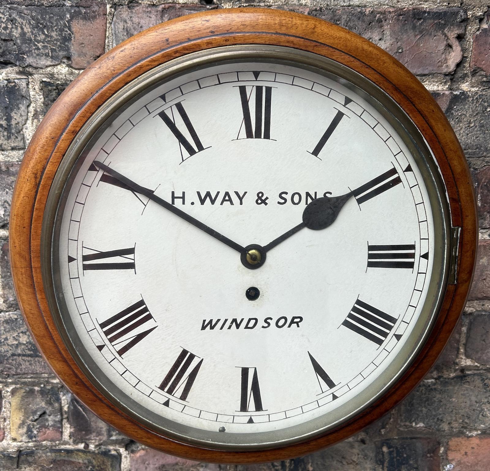 Fantastic Walnut Case Victorian Single Fusee Dial Clock - ca 1900 (1 of 10)