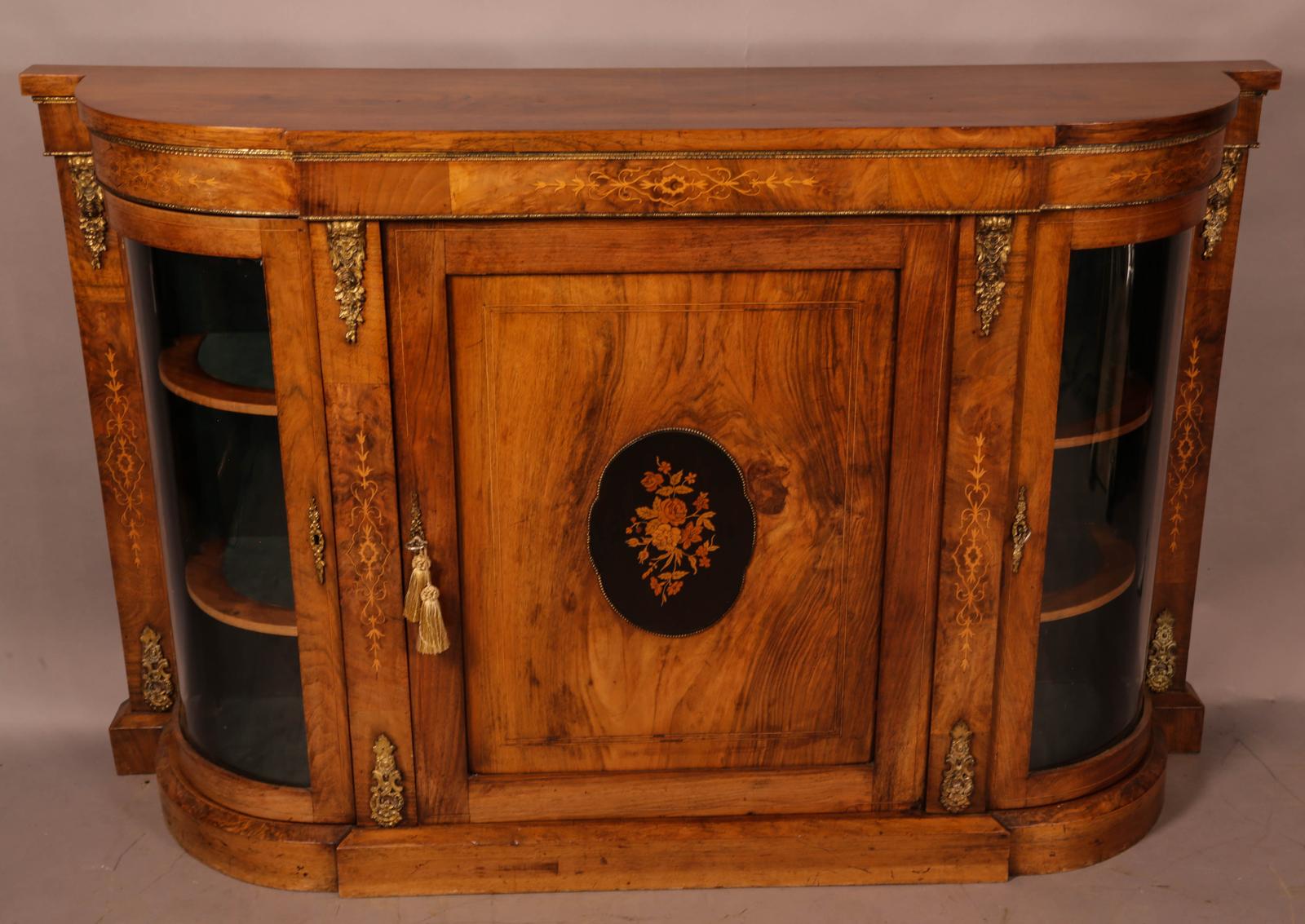 Victorian Burr Walnut Credenza (1 of 9) Victorian Burr Walnut Credenza (1 of 9)