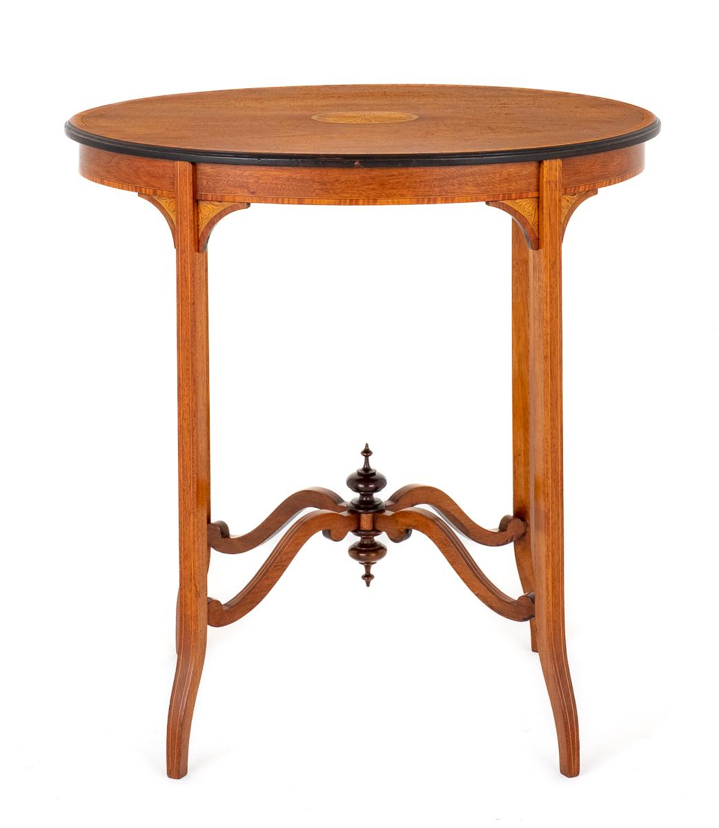 Sheraton Revival Mahogany Occasional Table (1 of 6)
