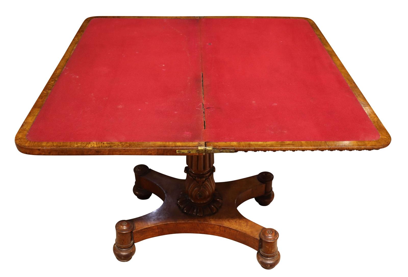 Regency Pollard Oak Card / Games Table c.1820 (1 of 7)