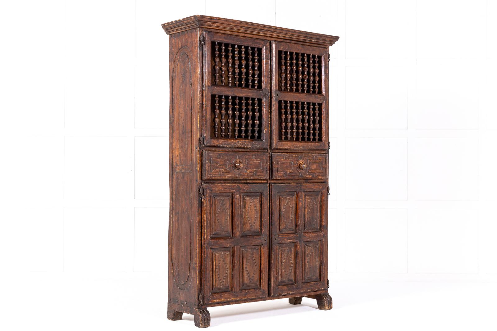 Early 18th Century Spanish Walnut Cabinet (1 of 7)
