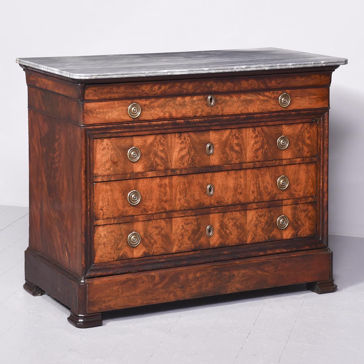 Louis XVIII Marble Top Secretaire Chest (1 of 13) Louis XVIII Marble Top Secretaire Chest (1 of 13)