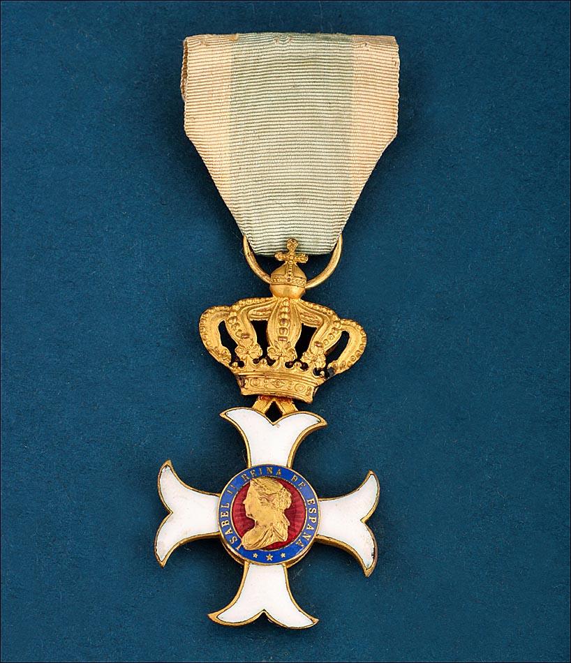 Cross of the Order of Mª Isabel Luisa (1839-1868), Isabel II, Spain (1 of 3)