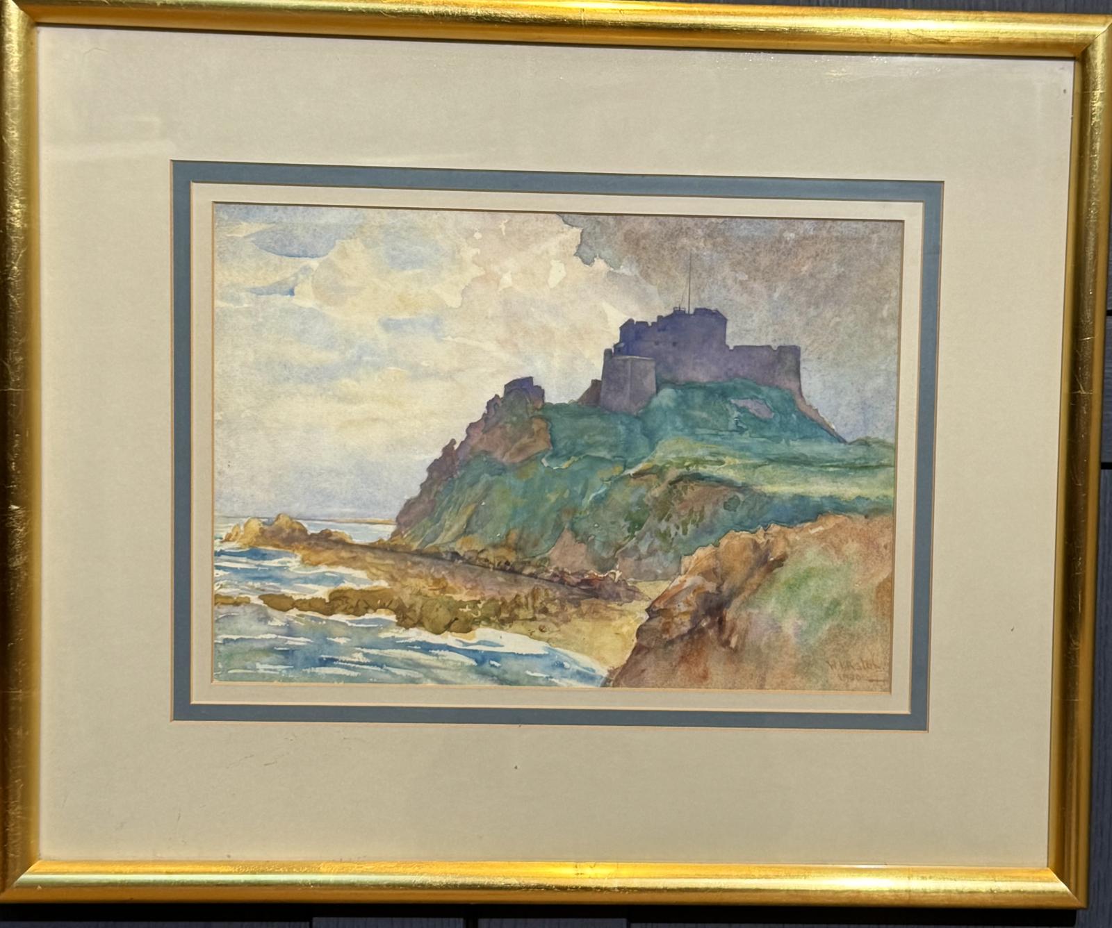Watercolour of “mont Orgieil, Jersey by W I Aston 1857-1939 (1 of 11) Watercolour of “mont Orgieil, Jersey by W I Aston 1857-1939 (1 of 11)