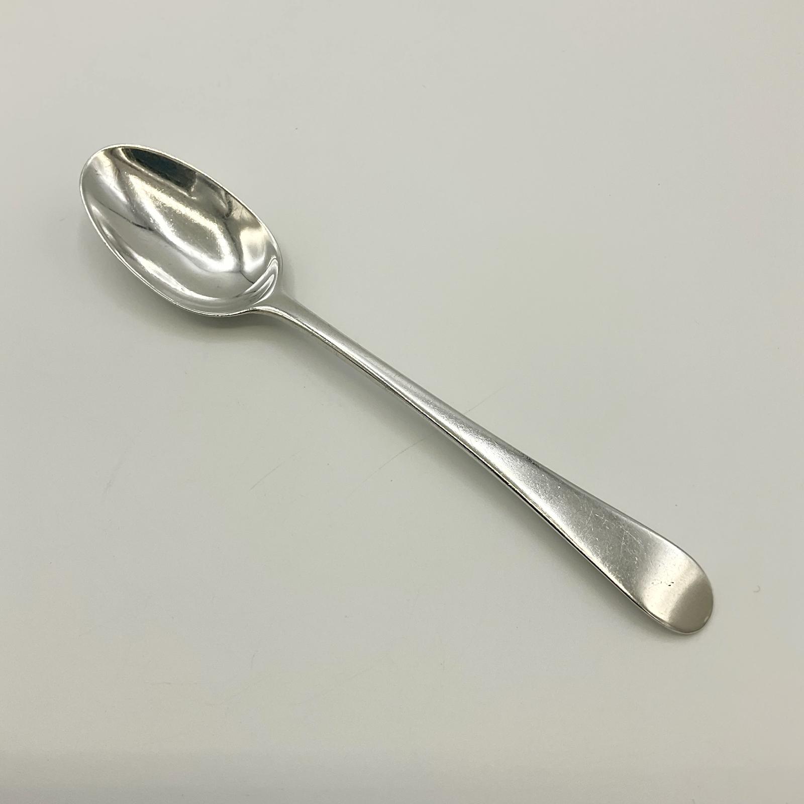 Antique Georgian Sterling Silver Coffee Spoon (1 of 9)