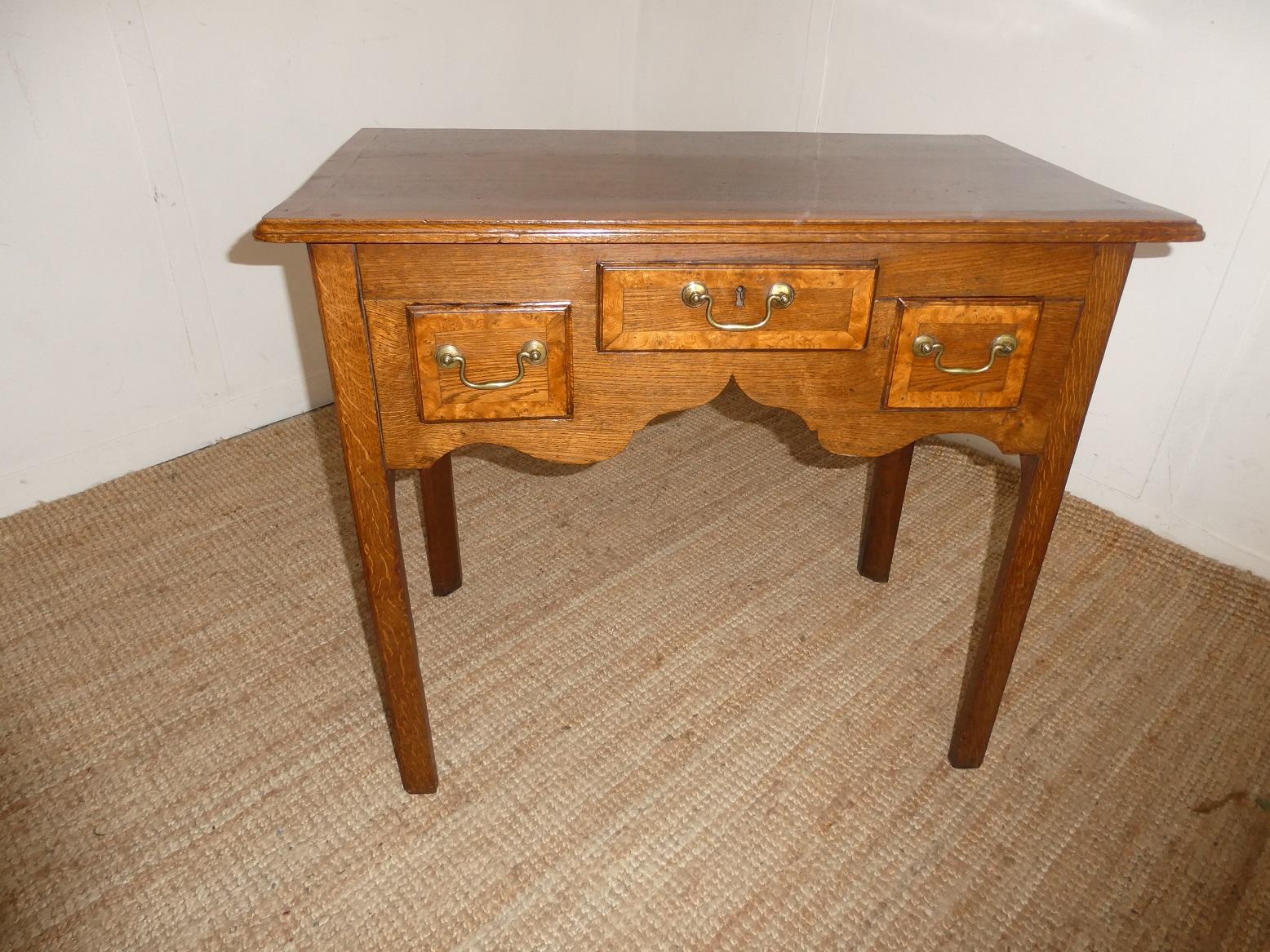 18c Oak/Yew Lowboy Side Table (1 of 9) 18c Oak/Yew Lowboy Side Table (1 of 9)