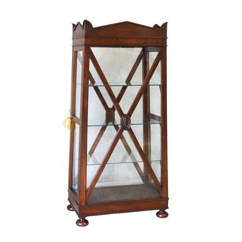Mid Century Mahogany Display Cabinet in the William IV Style (1 of 15)
