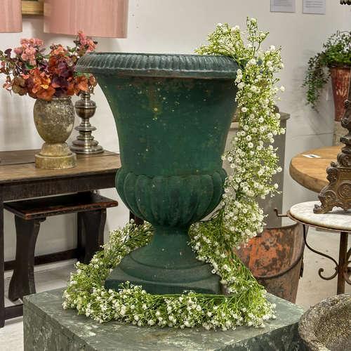 Turn of the Century Large Antique Cast Iron Garden Urn c.1900 (1 of 6)