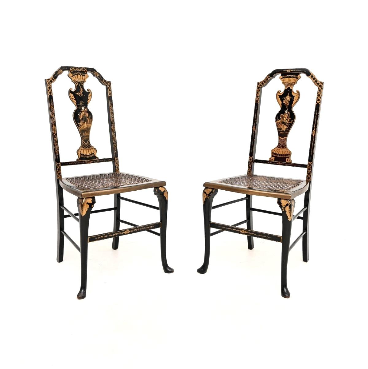 English 20th Century Hall Chairs - main image