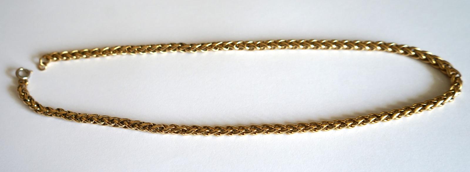 Viintage Ornate 17 3/4" Heavy Gold Plated Chain - Boxed (1 of 7)