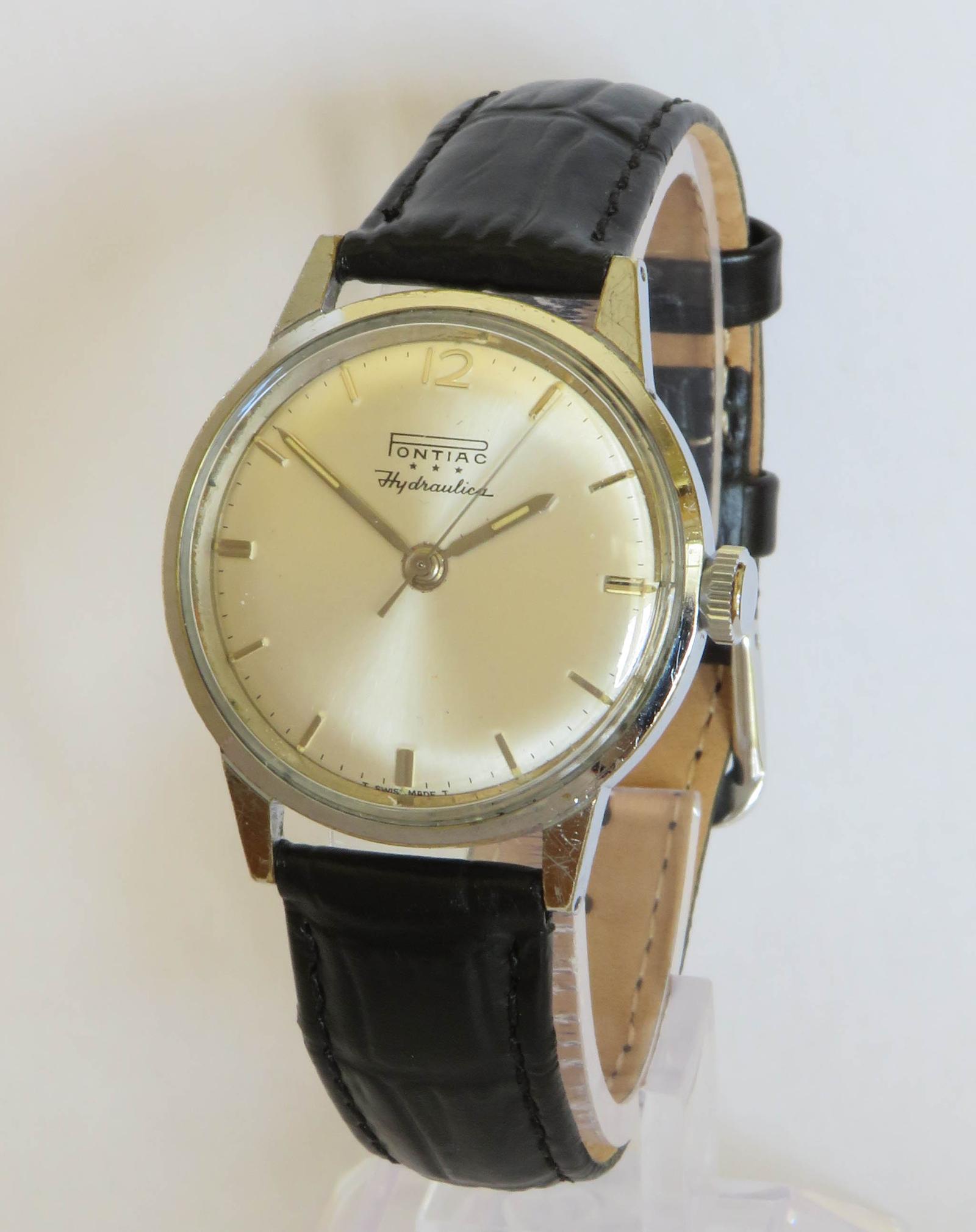 Watch: Gents 1960s Pontiac Hydraulica Wrist Watch (1 of 5) Watch: Gents 1960s Pontiac Hydraulica Wrist Watch (1 of 5)