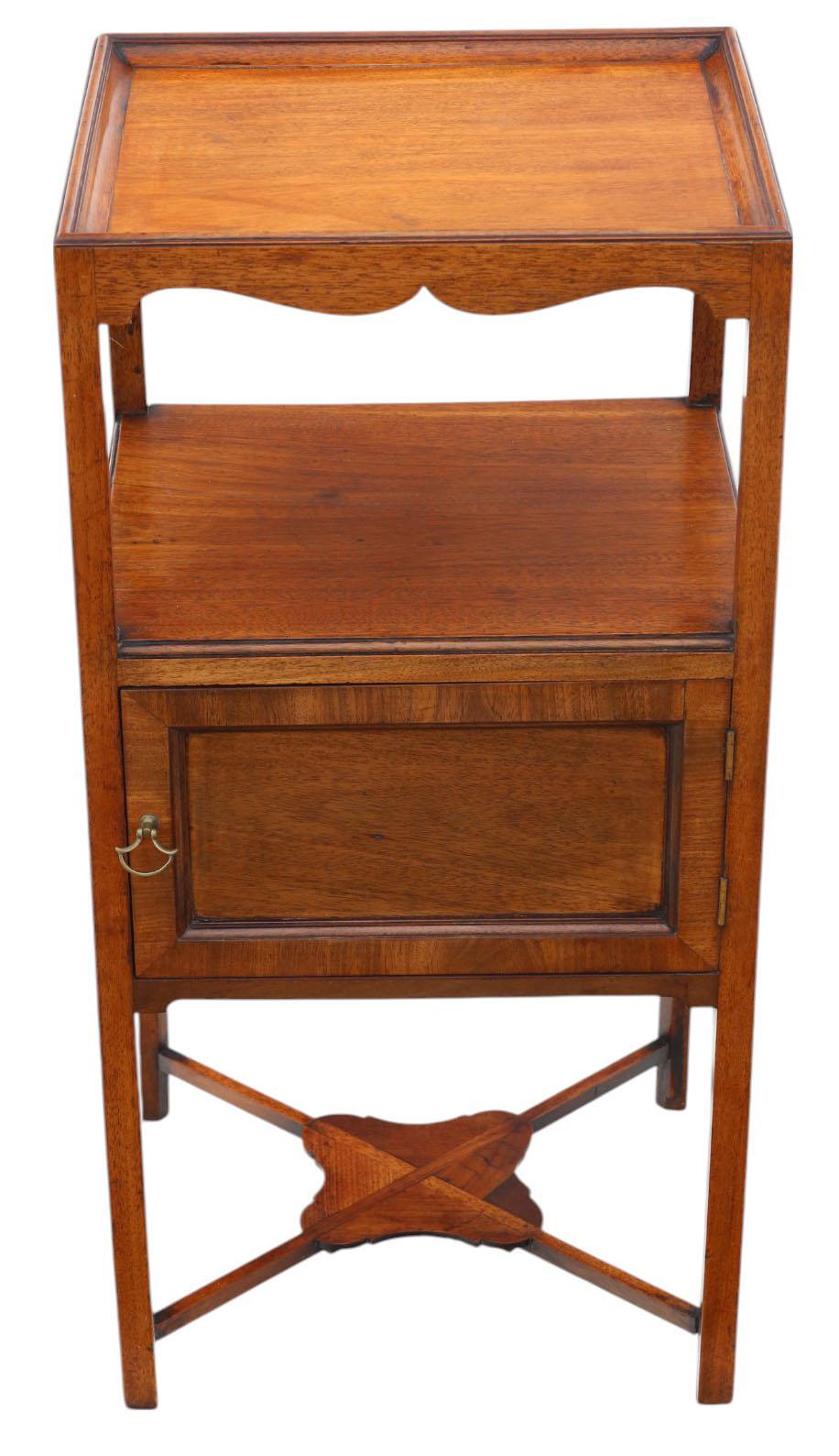Antique c.1800 Georgian Mahogany Washstand / Bedside Table – Quality Nightstand (1 of 8) Antique c.1800 Georgian Mahogany Washstand / Bedside Table – Quality Nightstand (1 of 8)