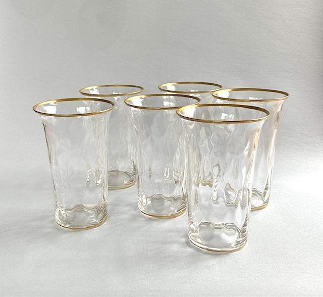 Impressive Set of 6 French Gilded Water/lemonade Tumblers (1 of 6) Impressive Set of 6 French Gilded Water/lemonade Tumblers (1 of 6)