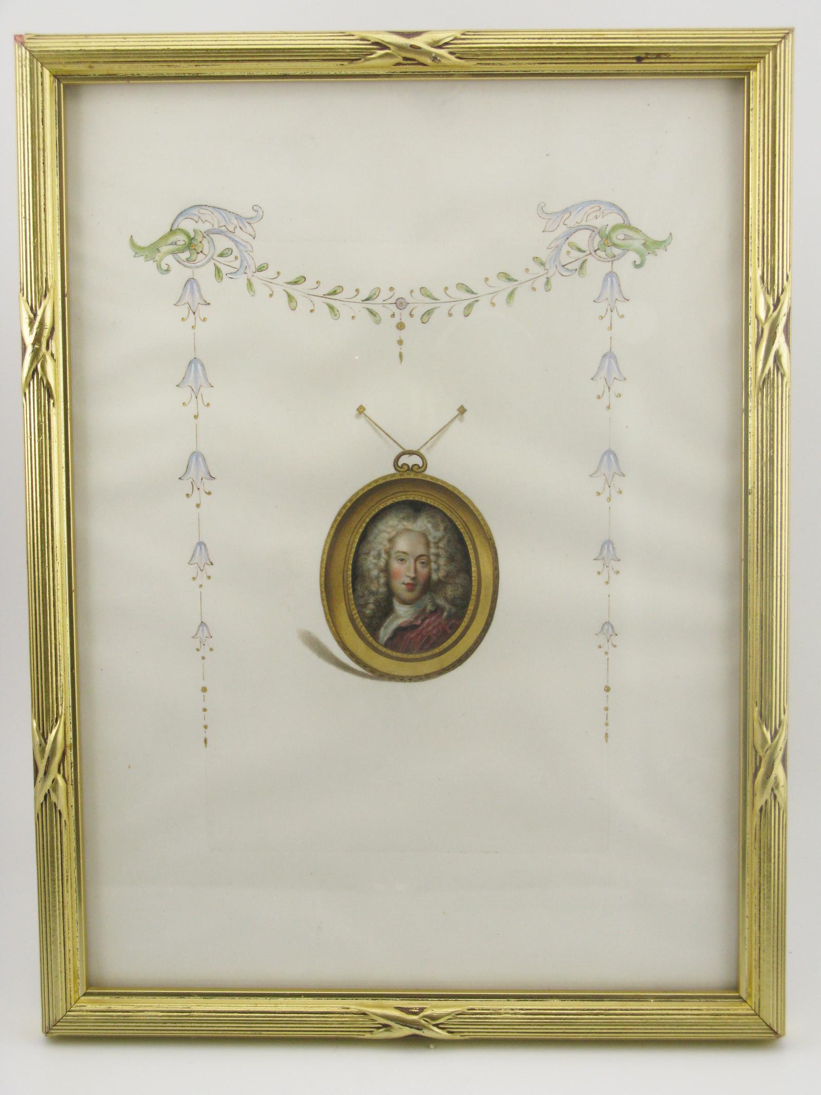 Unusual Trompe L’oeil Portrait Miniature of a Gentleman (1 of 6)