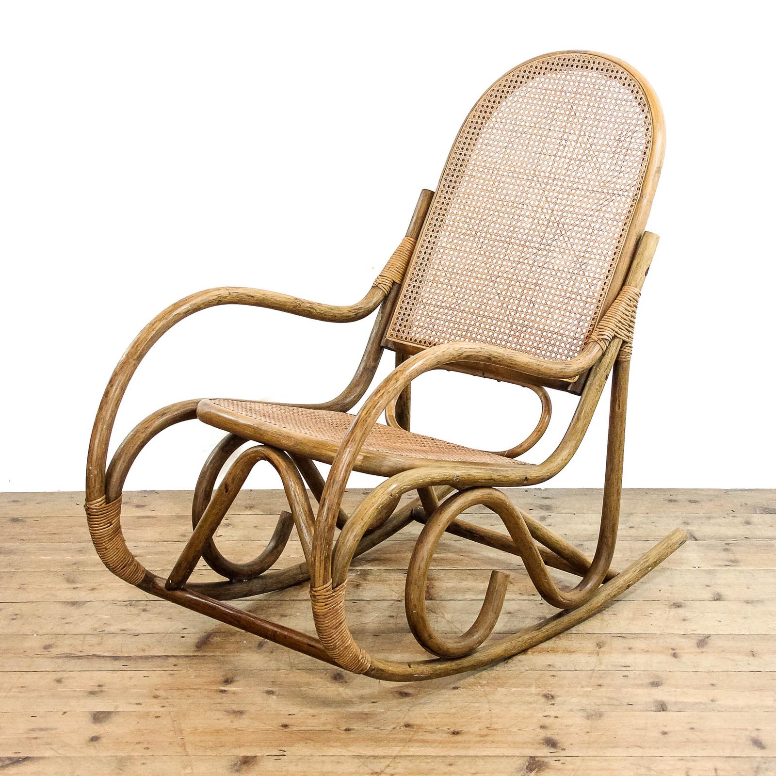 Vintage Bamboo & Cane Rocking Chair (1 of 9)
