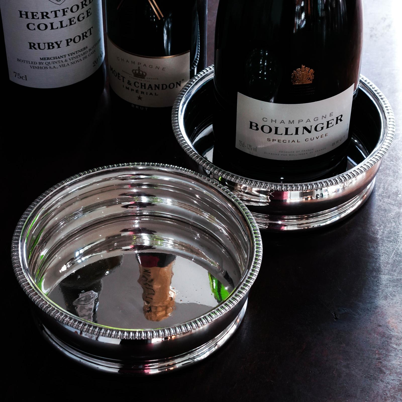 Antique Georgian Regency Solid Silver Coasters with Silver Base - William Eaton 1815 (1 of 23)