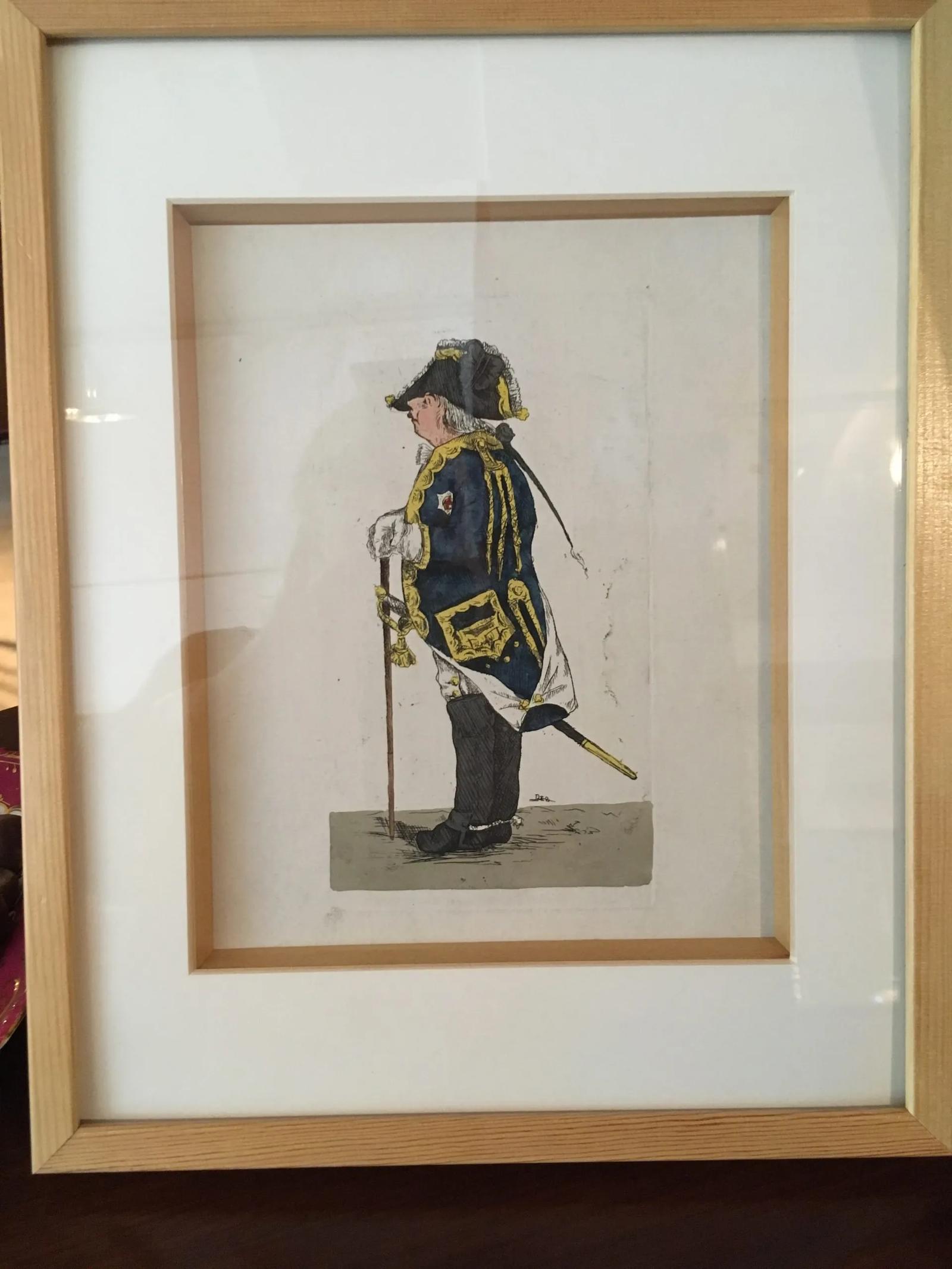 Hand Coloured Engraving (1 of 2)