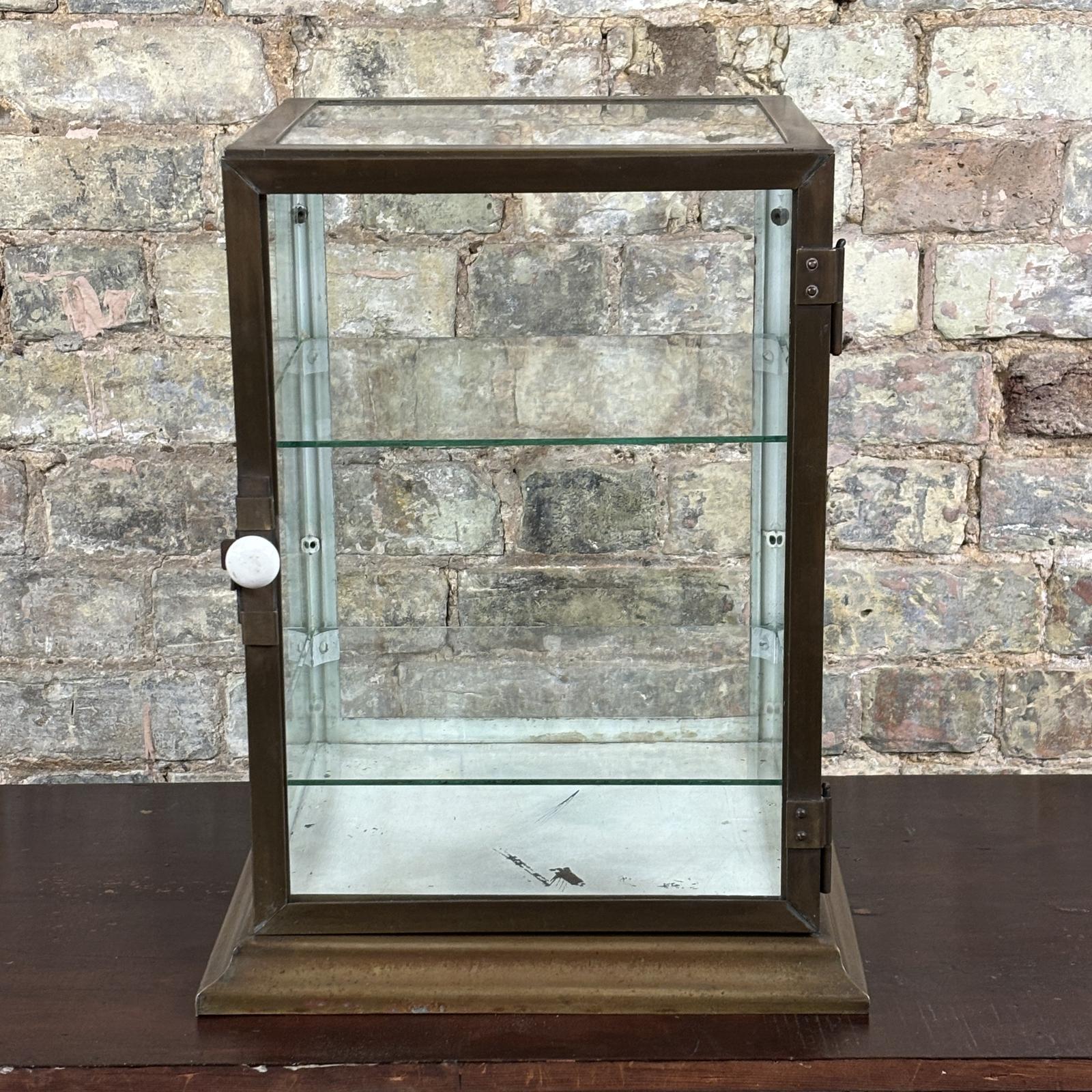 1930s Brass Countertop Display Cabinet (1 of 5)