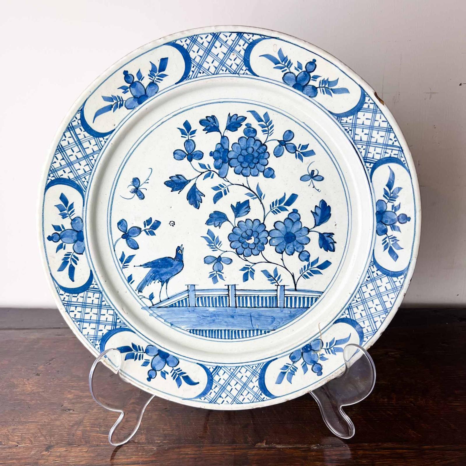 18th Century English Delft Charger C1760 (1 of 7)