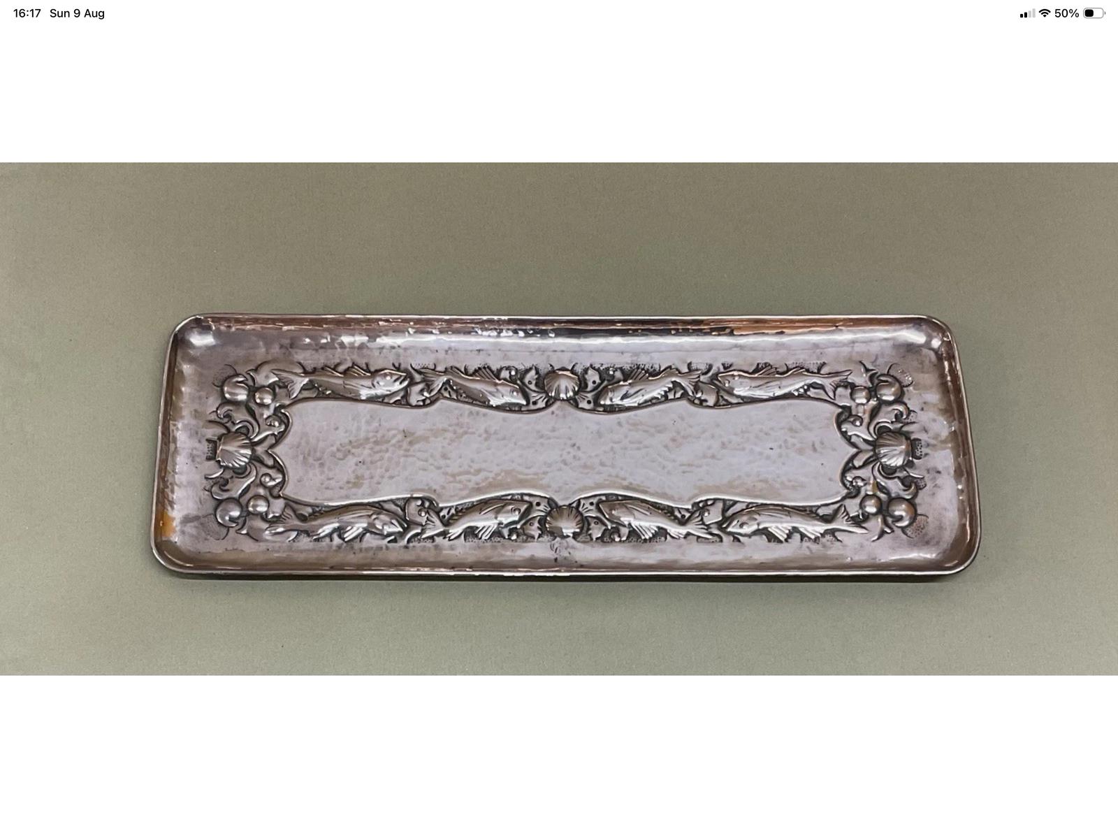 Arts & Crafts Reousse Copper Newlyn Tray Fish Decorated Antique Victorian c.1910 (1 of 10) Arts & Crafts Reousse Copper Newlyn Tray Fish Decorated Antique Victorian c.1910 (1 of 10)
