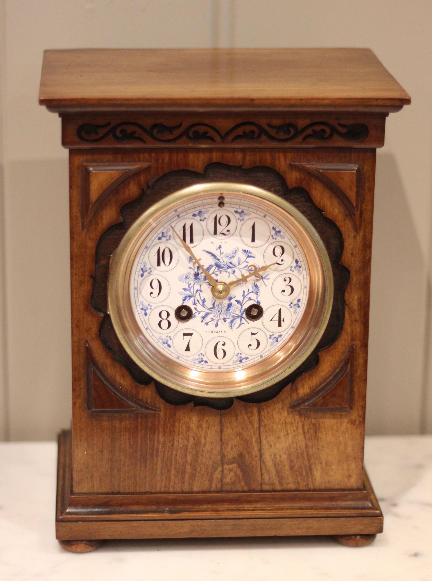 Aesthetic Style Olive Wood Mantel Clock (1 of 12) Aesthetic Style Olive Wood Mantel Clock (1 of 12)