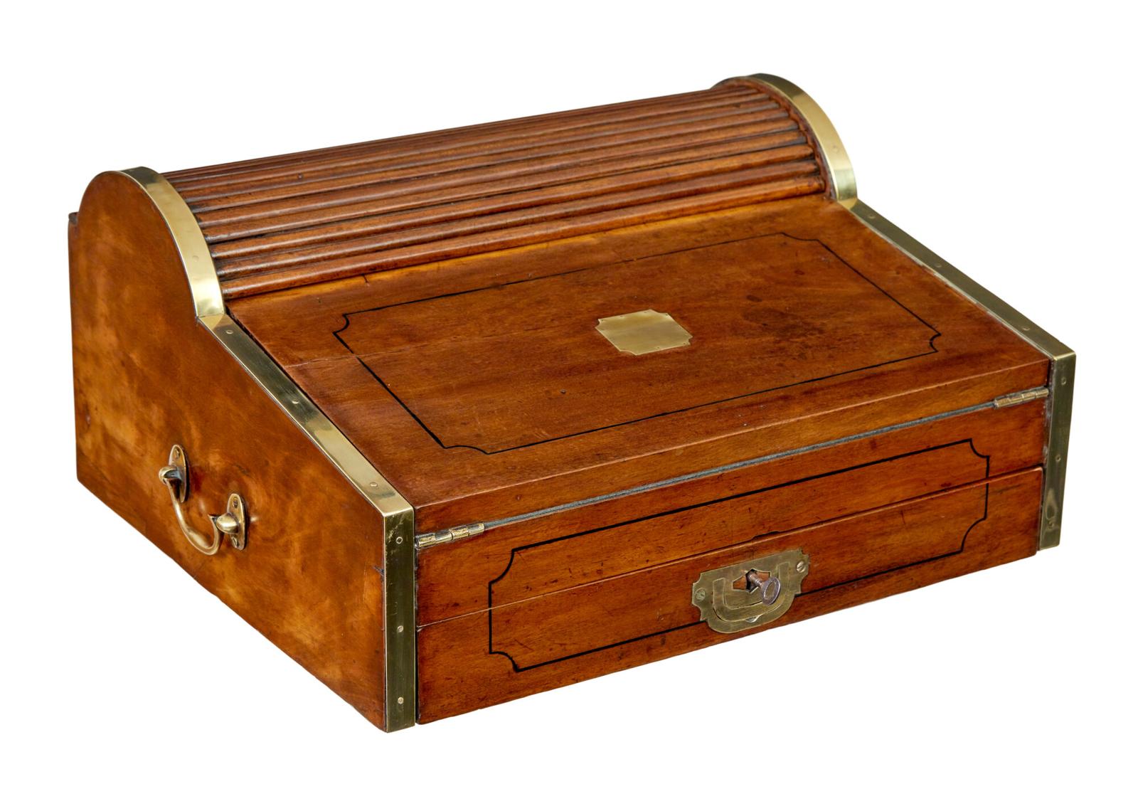 19th Century Campaign Metamorphic Camphor Writing Slope (1 of 10)