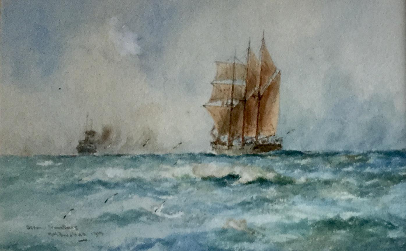 William Minshall Birchall Watercolour ‘Ocean Travellers’ (1 of 2)