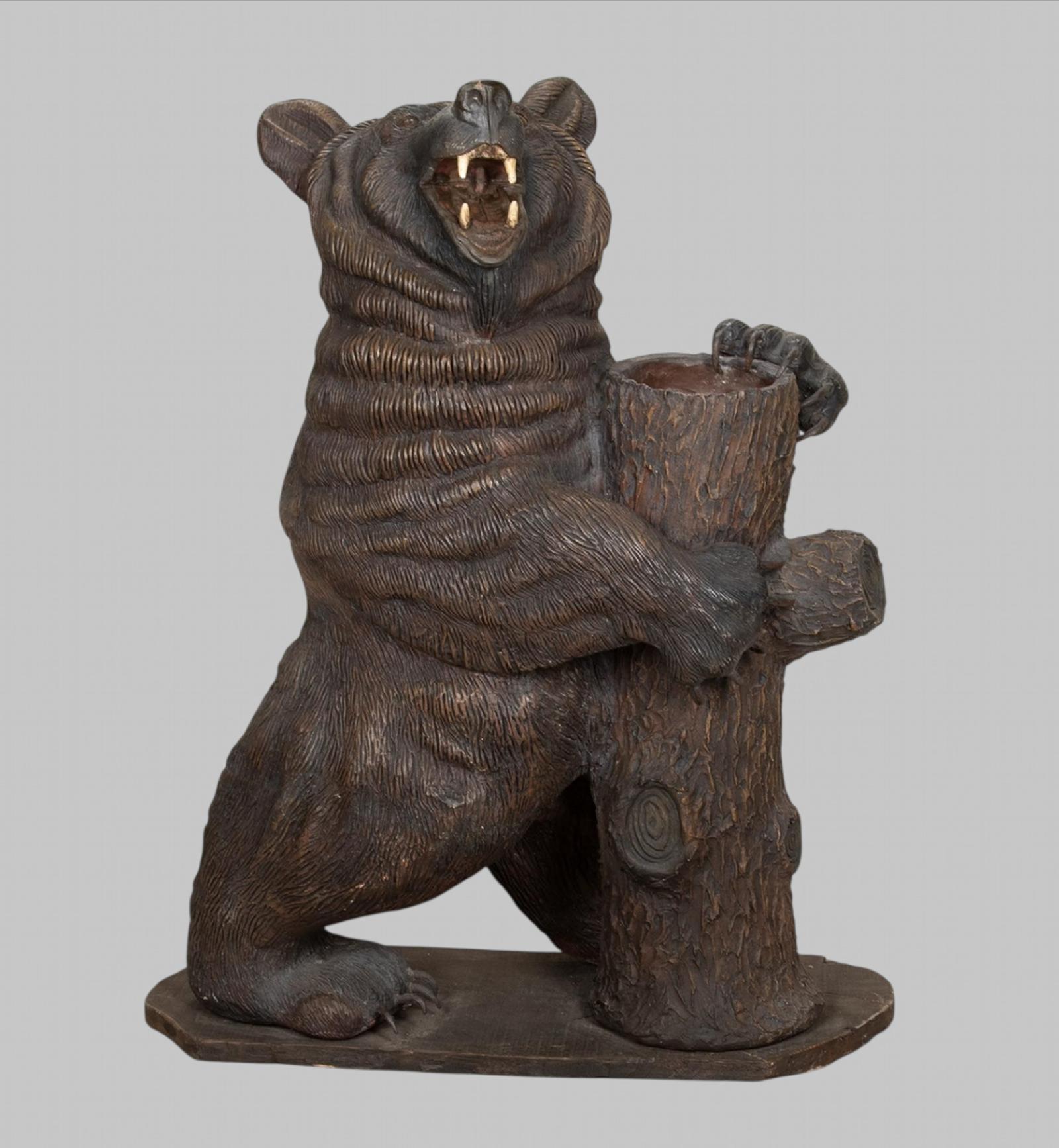 A C1940 Attractive Terracotta Bear Stick Stand (1 of 4) A C1940 Attractive Terracotta Bear Stick Stand (1 of 4)