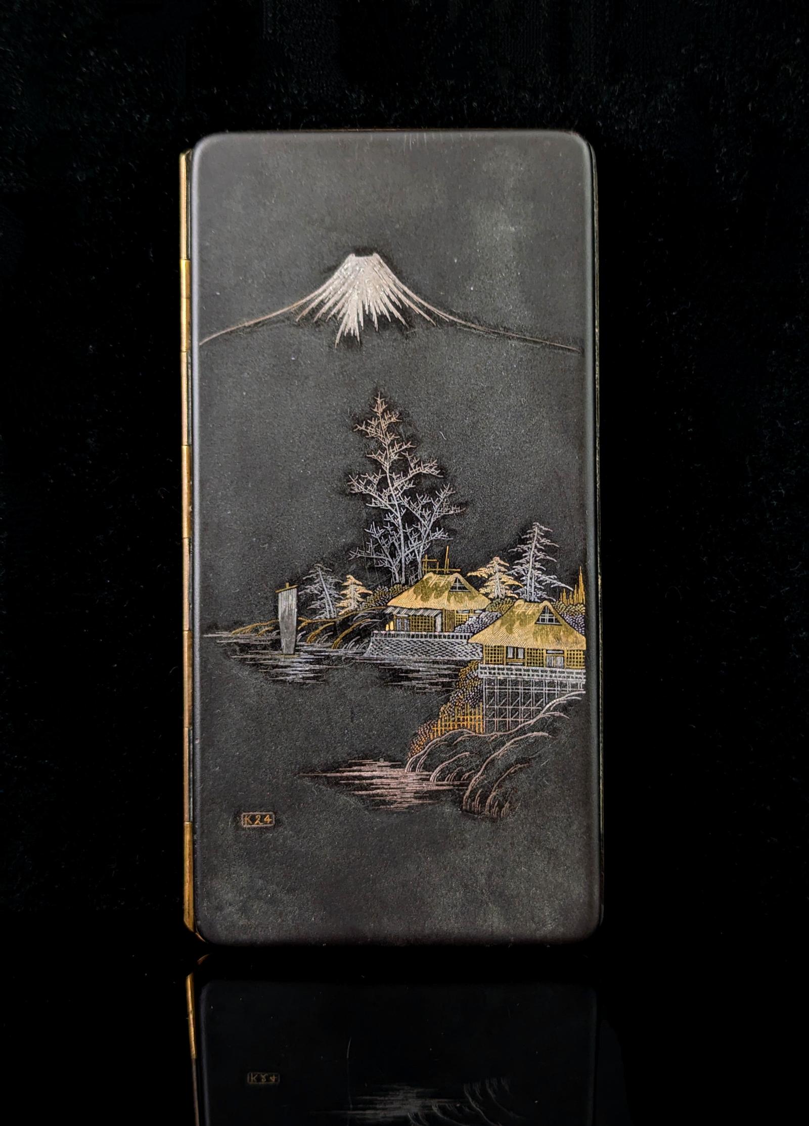 Antique Japanese Komai Style Zogan Cigarette Case (1 of 11) Antique Japanese Komai Style Zogan Cigarette Case (1 of 11)