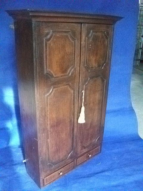 Period Oak Spice Cupboard (1 of 1)