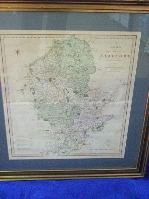 Antique Map of Staffordshire (1 of 1)