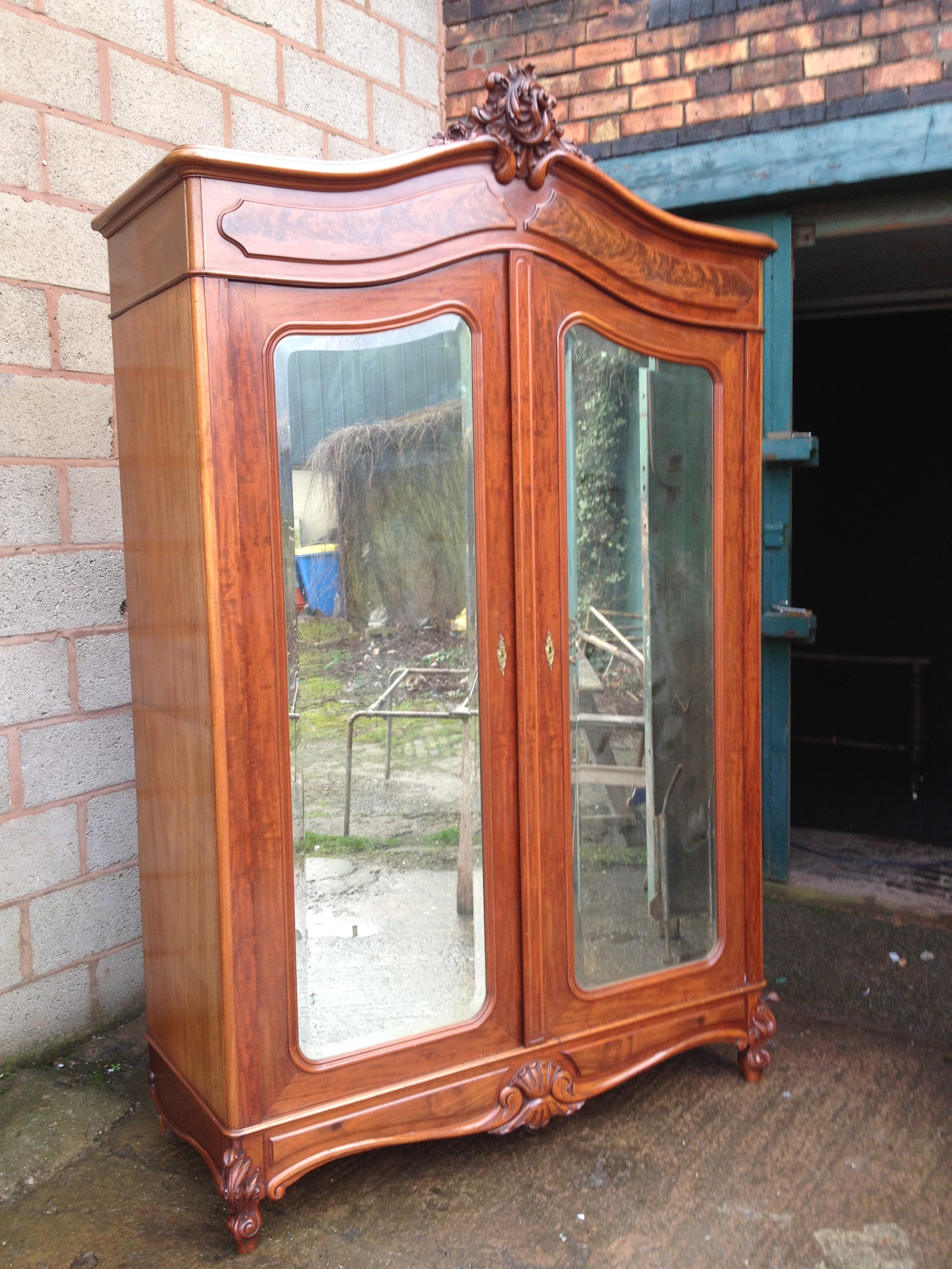 French Mahogany Wardrobe (1 of 1)