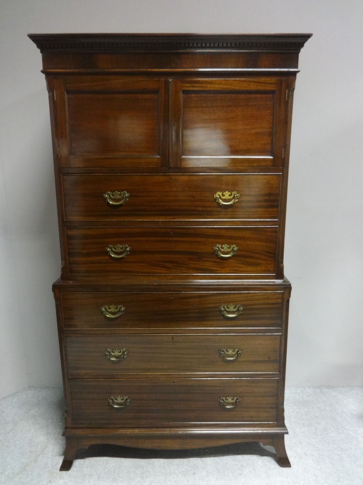 Top Quality Mahogany Chest on Chest of Drawers c.1890 (1 of 1)