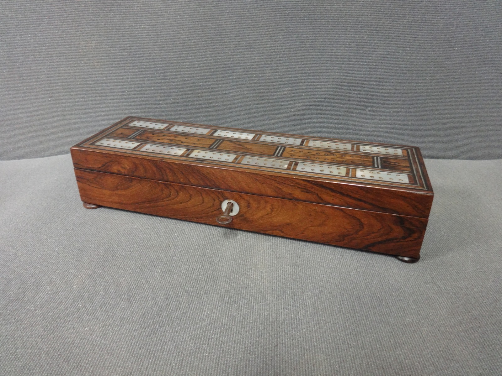 Superb Rosewood Cribbage Games Box (1) (1 of 1)
