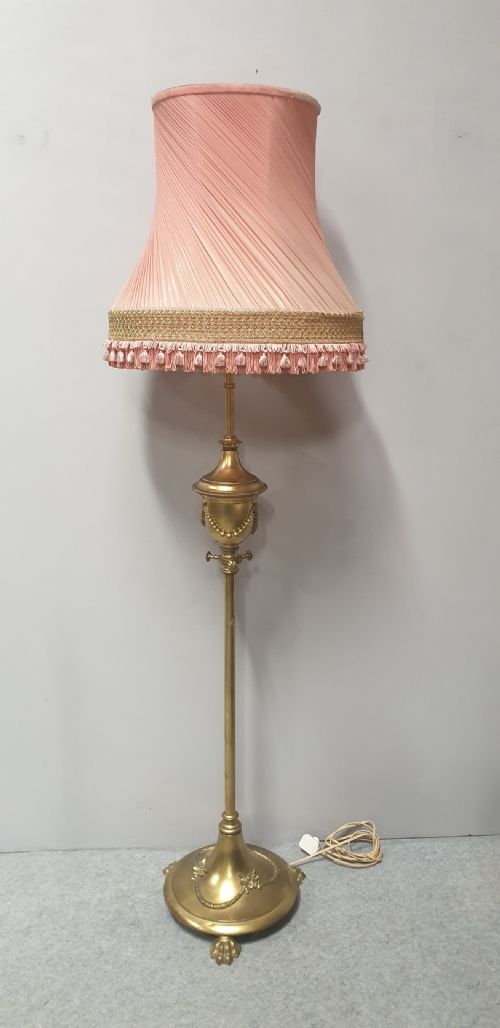 Super Brass Telescopic Standard Lamp c.1910 (1 of 1)