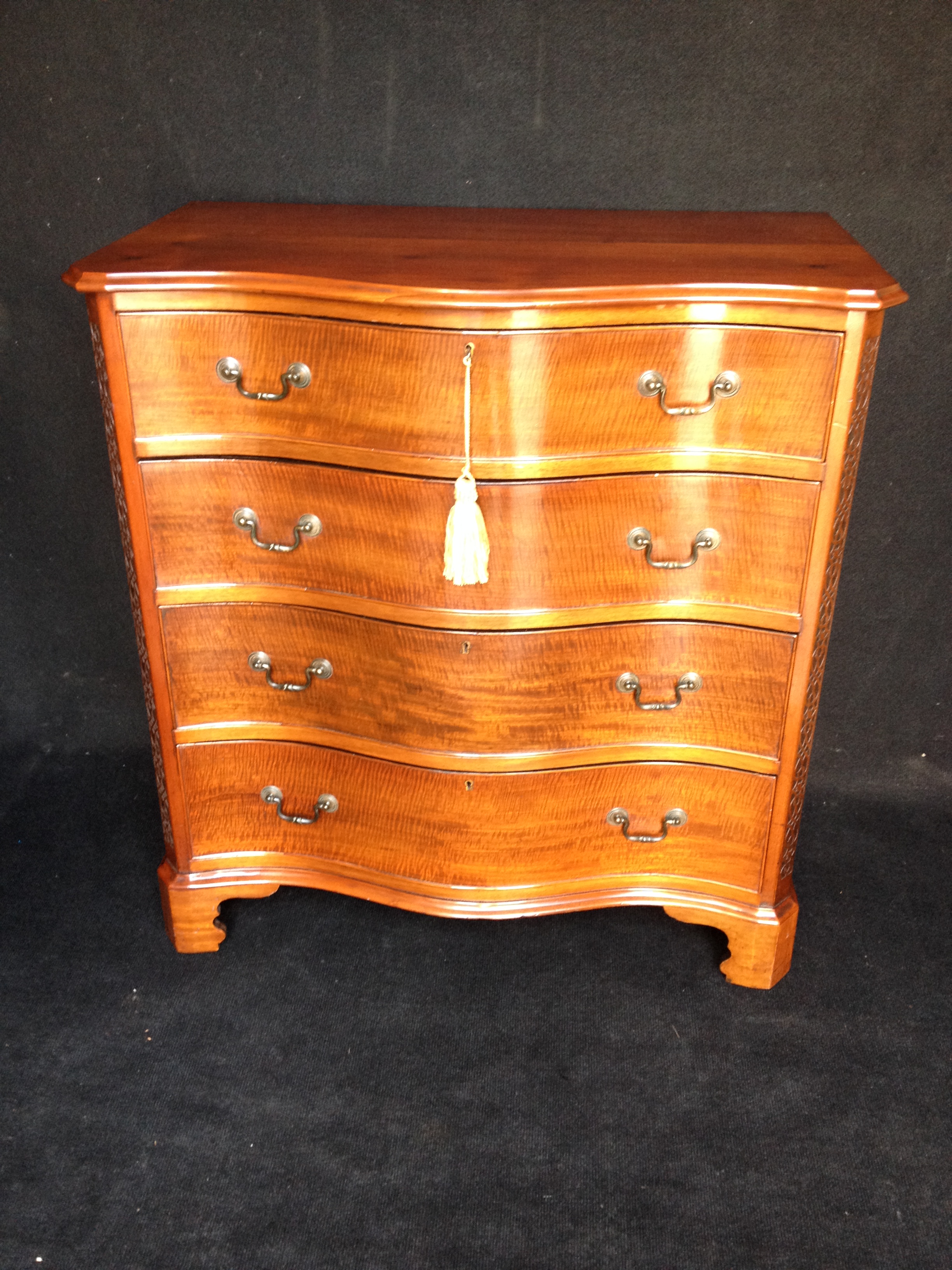 Serpentine Mahogany Chest (1 of 1)