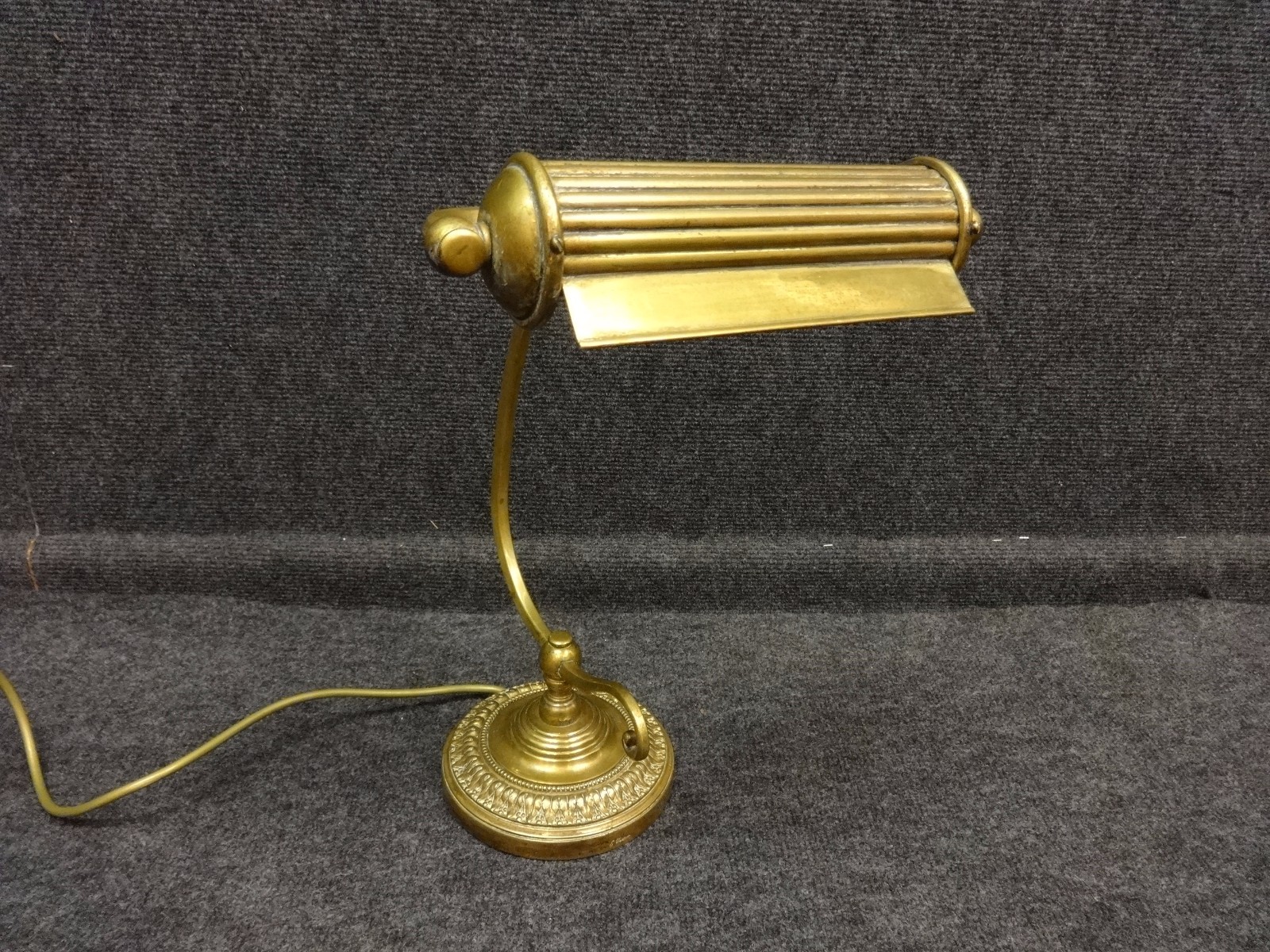 Rare Original Brass Student's / Desk Lamp c.1920 (1 of 1)