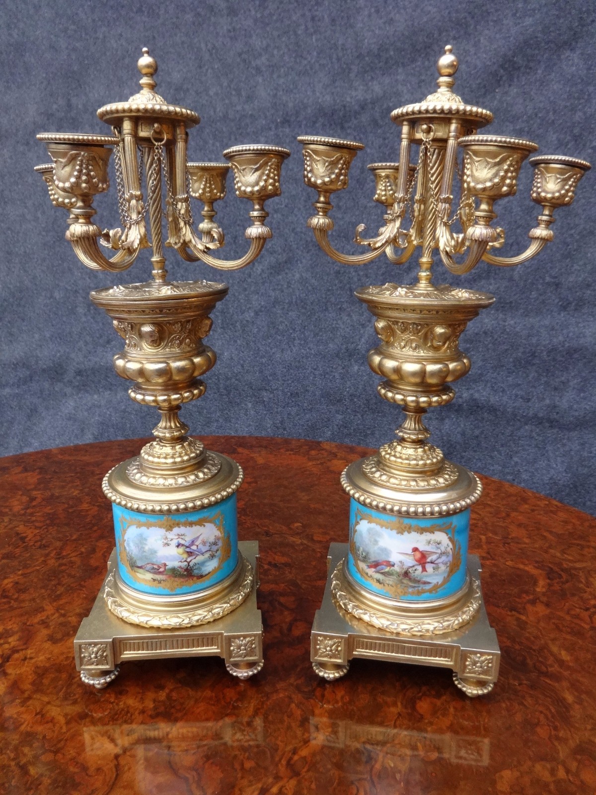 Stunning Sevres & Ormolu Candlesticks c.1880 (1 of 1) Stunning Sevres & Ormolu Candlesticks c.1880 (1 of 1)