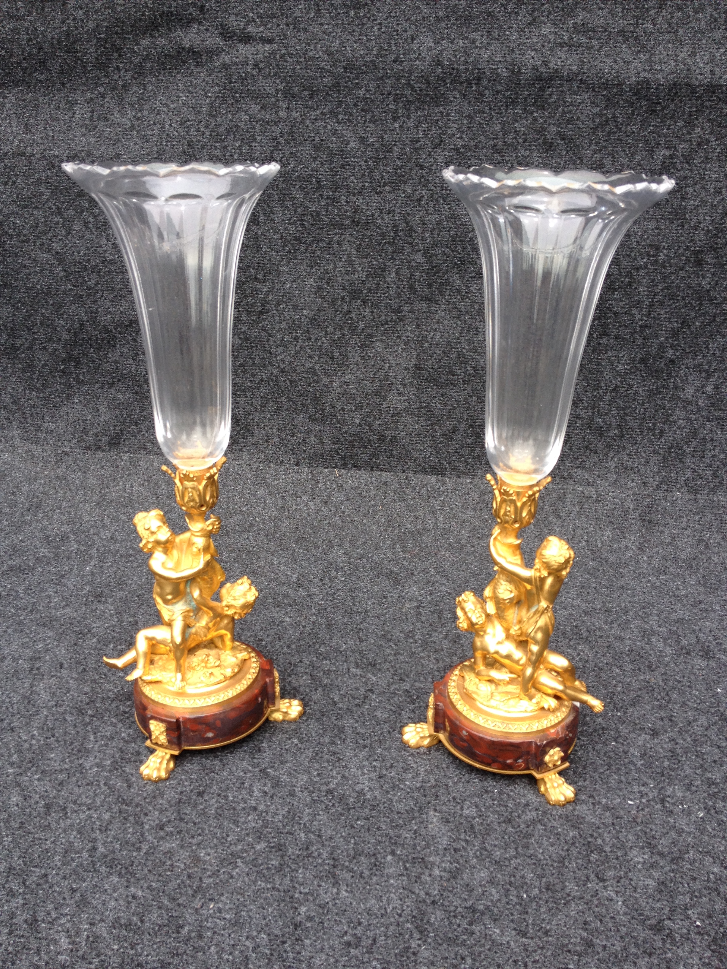 Pair Bronze and Ormolu Vases c.1880 (1 of 1)