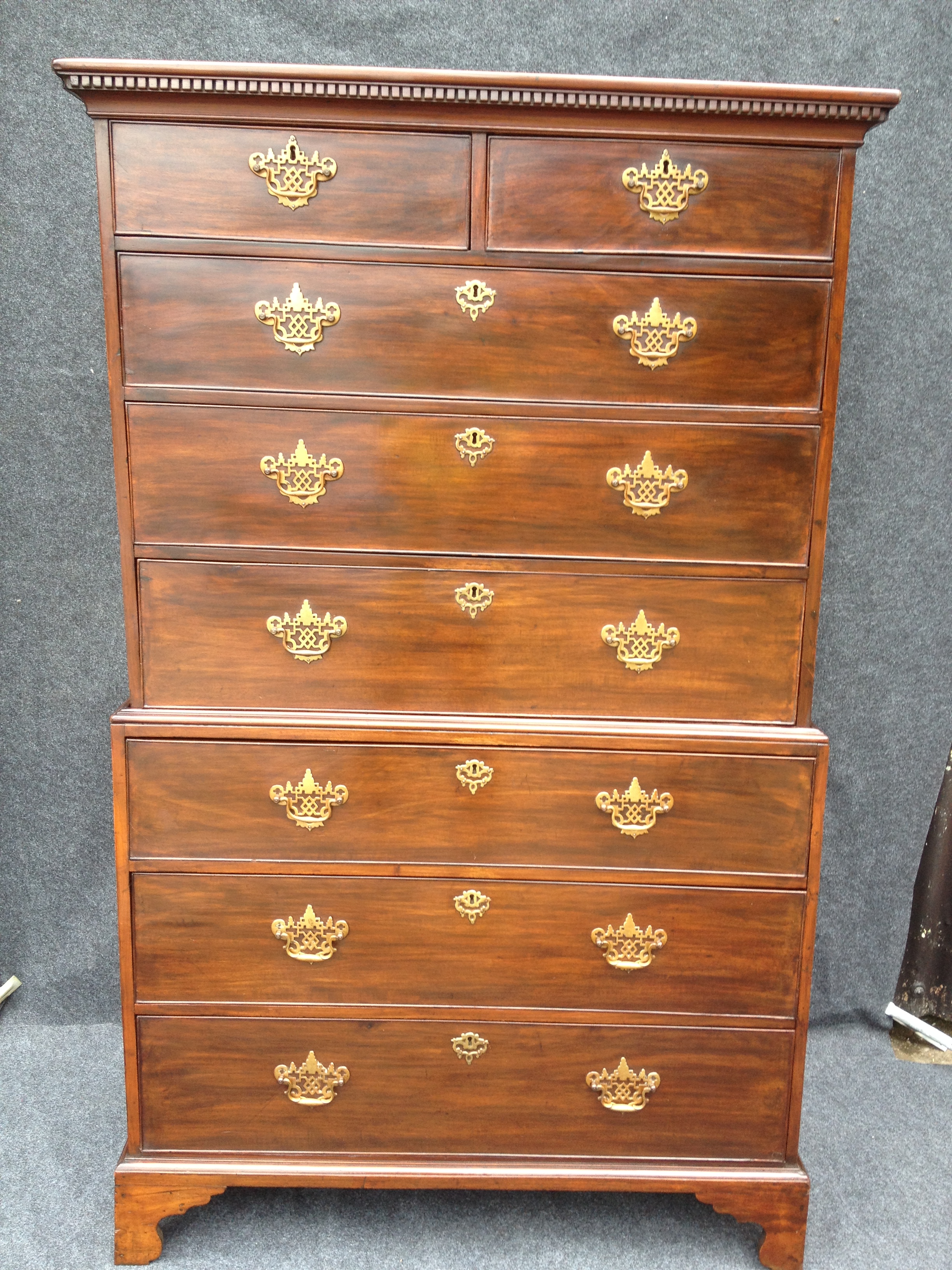 Georgian Mahogany Chest on Chest (c.1790) (1 of 1)