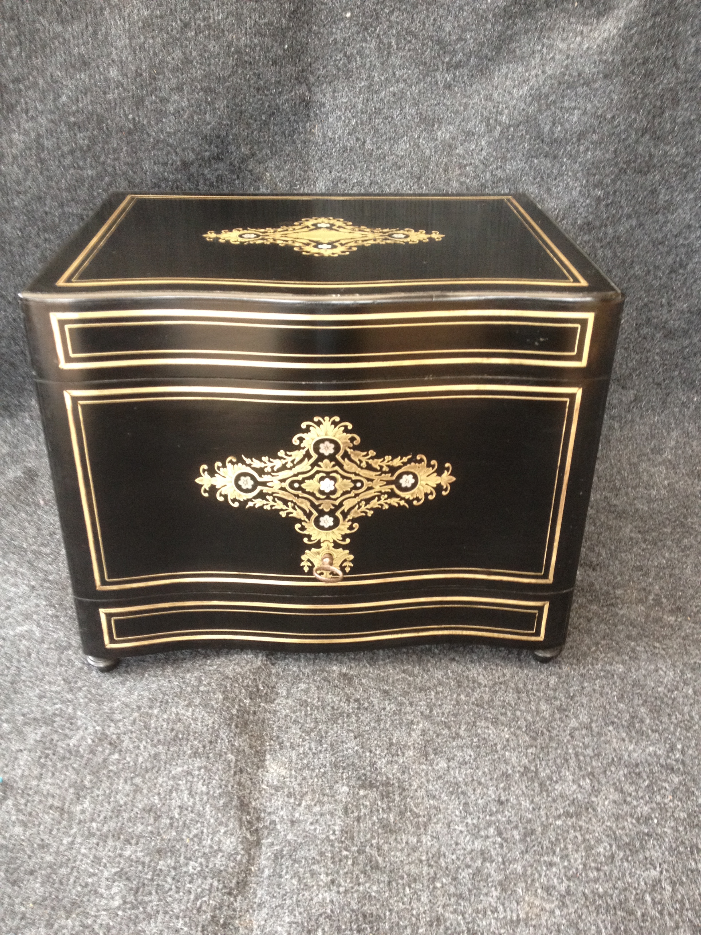 Stunning Brass Inlaid Decanter Set (c.1860) (1 of 1)