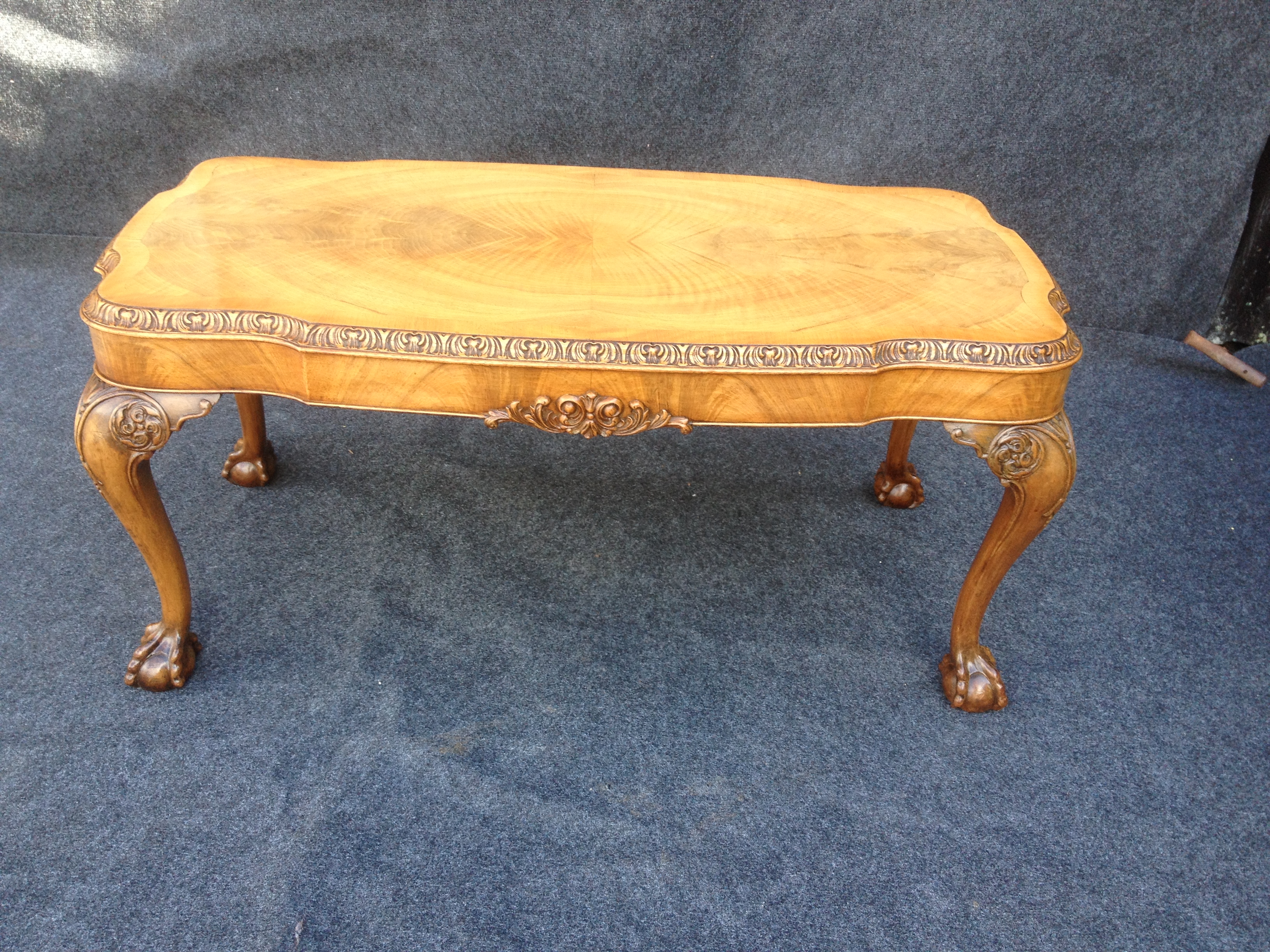 Good Walnut Coffee Table/Low Table (c.1920) (1 of 1)