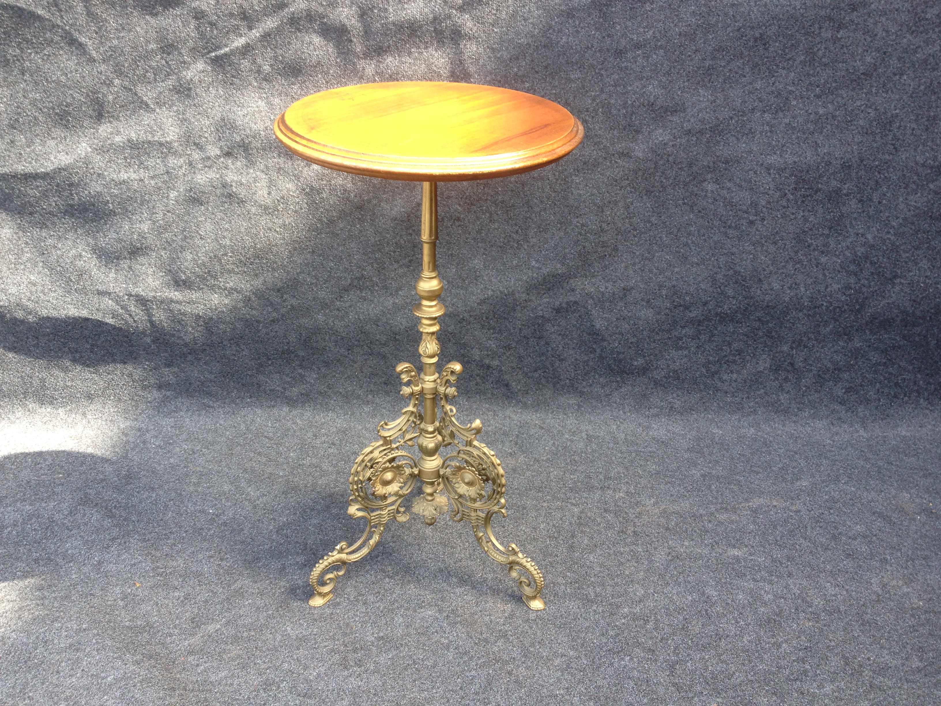 Brass based Mahogany Table (1 of 1)