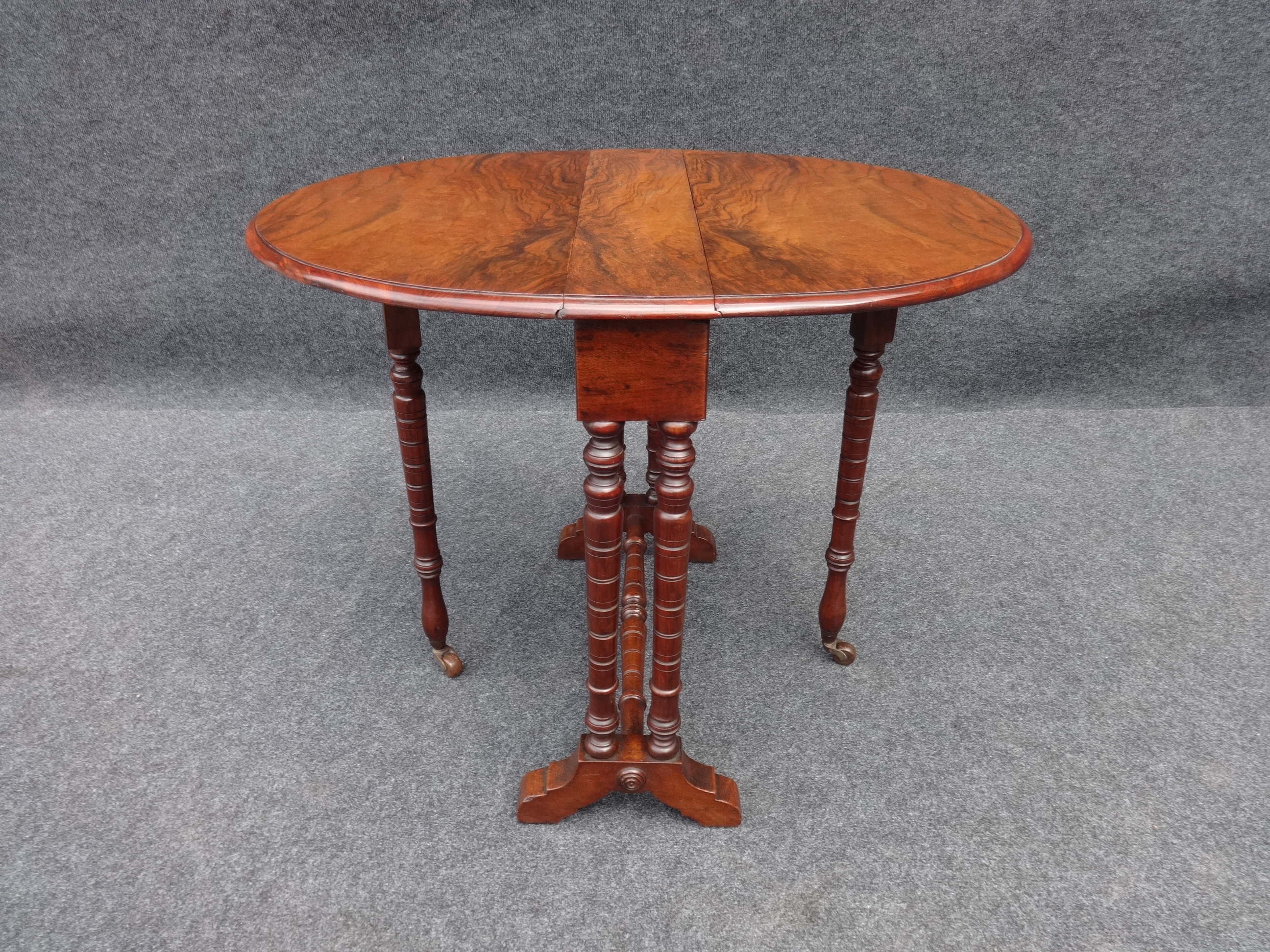 Figured Walnut Miniature Sutherland Table (c.1860) (1 of 1)